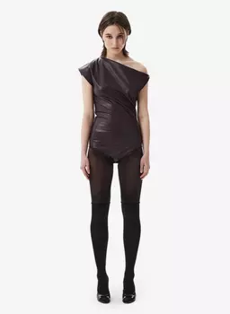 Боди Bound Faux-Leather Vinous FABLE