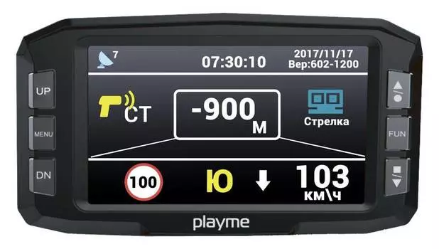 Видеорегистратор с антирадаром Playme Tetra P200 (200p tetra)