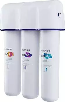 Водоочиститель Аквафор Osmo Pro-050-3-А-М белый, трехступенчатая очистка (500041)