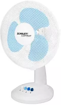 Вентилятор настольный Scarlett SC-DF111S07 белый пластик