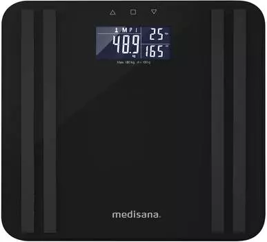 Весы напольные электронные Medisana BS 465 черный (40484)
