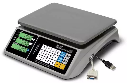 Весы торговые Mertech M-ER 328AC-15.2 LCD белый (3158)