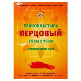 Пластырь Leiko перцовый 10 см х 15 см