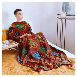 Плед с рукавами гарри поттер 150х200 см, 27х52 см, аэрософт 190 гр/м