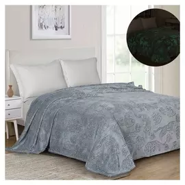 Плед светящийся 150х200, велсофт 280г/м, пэ100%