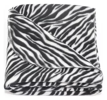 Плед Zebra 130x150 см, флис 120 г/м, полиэстер 100%