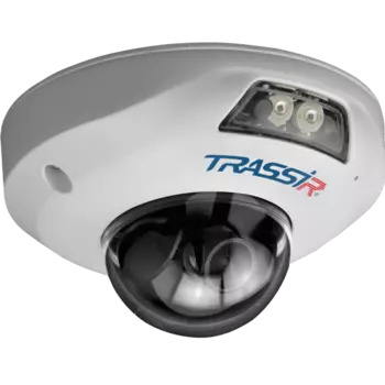 IP-камера Trassir Trend TR-D4151IR1 2.8мм, уличная, купольная, 5Мпикс, CMOS, до 2592x1944, до 15кадров/с, ИК подсветка 15м, POE, -40 °C/+60 °C, белый (TR-D4151IR1 (2.8 мм))
