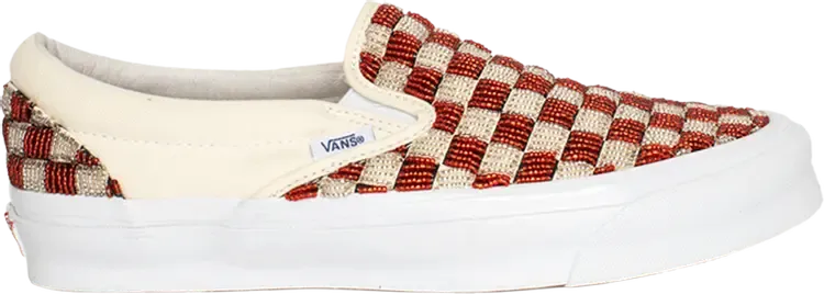 Кеды Vans One Block Down x Classic Slip-On LX Dog Days - Bonfire, красный