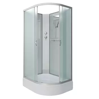 Душевая кабина Niagara Classic 331844LBK стекло матовое, профиль серебро