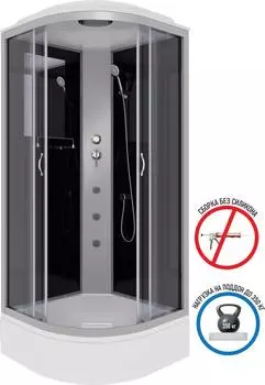 Душевая кабина Niagara Classic 35021434G NG-3502-14G 100x100x215, стекло тонированное