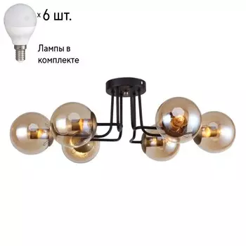 Потолочная люстра F-Promo Modestus с лампочками 2344-6U+Lamps E14 P45