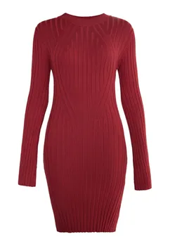 Вязаное платье Faina, цвет Wine Red