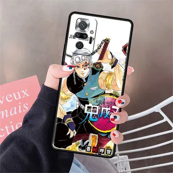 Funda For Xiaomi Redmi Note 10 9 11 Pro Soft Phone Case 10S 9S K40 8 9A 9C 9T 7 10C 8T Silicone Cover Demon Slayer Anime Shell Redmi Note 7