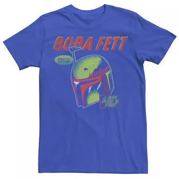Мужская футболка Star Wars Boba Fett Rainboba Head Shot Licensed Character