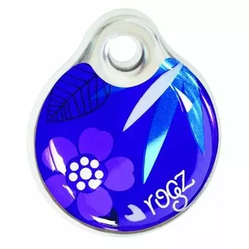 Rogz ID Tag Small Purple Forest S адресник пластиковый готовый к пользованию, фиолетовый, 27 мм премиум для всех возрастов s Китай 1 уп. х 1 шт. х 0.045 кг