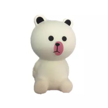 Игрушка-антистресс из серии Мммняшка squishy сквиши - Белый медвежонок, 10,5 см.