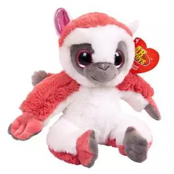 Игрушка мягкая Лемур темно-розовый, 17 см