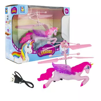 Игрушка на сенсорном управлении - Gyro-Unicorn, свет