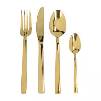 Набор столовых приборов на 4 персоны Kitchen Craft Gold золотистый