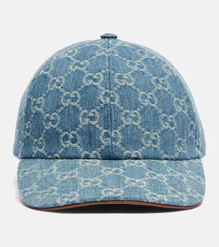 Бейсболка GG из хлопкового полотна Gucci, Turquoise B./L.Brown
