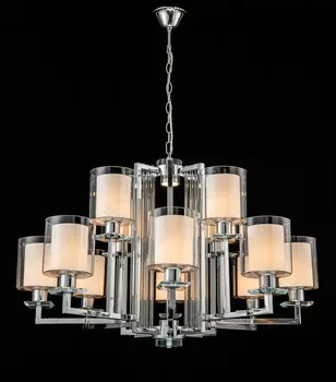 Подвесная люстра iLamp King RM6201-8+4 CR+CL