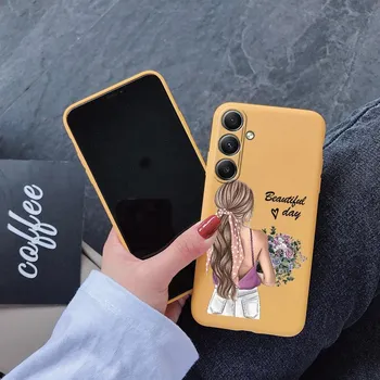Мягкий силиконовый чехол Butterfly Girls для Xiaomi Redmi Note 13 Pro 13C Poco M6 Samsung A35 A55 A34 Huawei Honor Realme Camera Защитный противоударный чехол Samsung Galaxy S21 5G