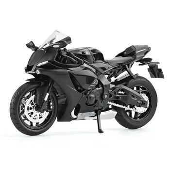 1/12 YAMAHA R1 игрушечная модель мотоцикла литой сплав со звуком и светом резиновые шины масштабная модель мотоцикла игрушки для детской коллекции синий