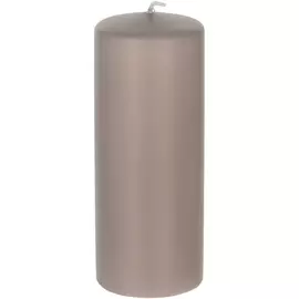 Декоративная свеча Wenzel Velours песочная 6х15 см