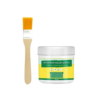 Водостойкий акриловый прозрачный клей для внутренних и наружных стен 30g + brush синий/серый