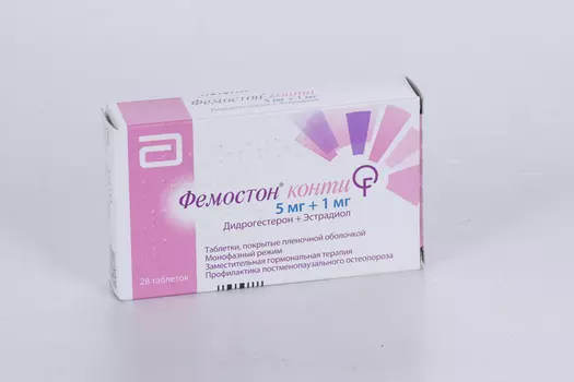 Фемостон 1/5 конти, 28 шт, таблетки покрытые пленочной оболочкой
