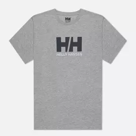 Мужская футболка Helly Hansen HH Logo, цвет серый, размер L