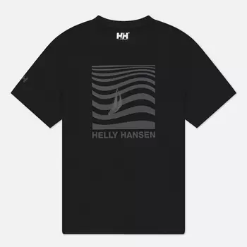 Мужская футболка Helly Hansen Shoreline 3.0, цвет чёрный, размер XXL