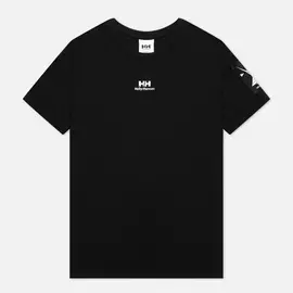 Мужская футболка Helly Hansen Yu Twin Logo, цвет чёрный, размер L