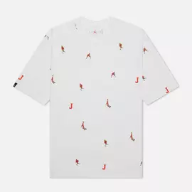 Мужская футболка Jordan 85 All Over Print Crew, цвет белый, размер XL