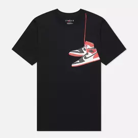 Мужская футболка Jordan Air Jordan 1 Crew, цвет чёрный, размер M