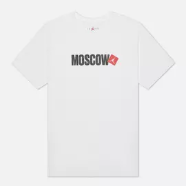 Мужская футболка Jordan Moscow City, цвет белый, размер M