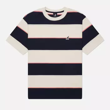 Мужская футболка Kangol Bold Color Stripe, цвет бежевый, размер M