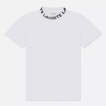 Мужская футболка Lacoste Branded Pique, цвет белый, размер L