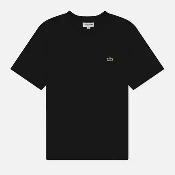 Мужская футболка Lacoste Classic Fit Embroidered Crocodile, цвет чёрный, размер XL