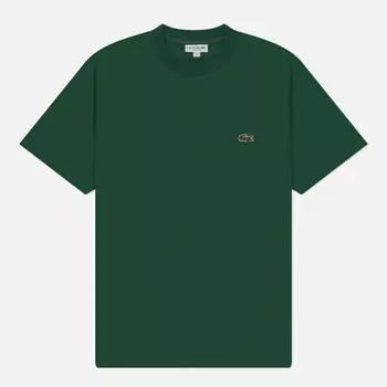 Мужская футболка Lacoste Classic Fit Embroidered Crocodile, цвет зелёный, размер L