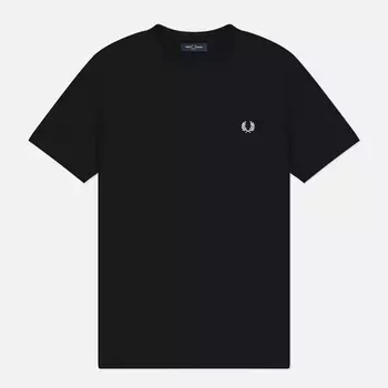 Мужская футболка Fred Perry Ringer, цвет чёрный, размер M