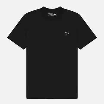 Мужская футболка Lacoste Ultra Dry Cotton, цвет чёрный, размер S