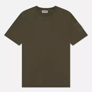 Мужская футболка Left Hand Sportswear Contrast Panel, цвет оливковый, размер XXL