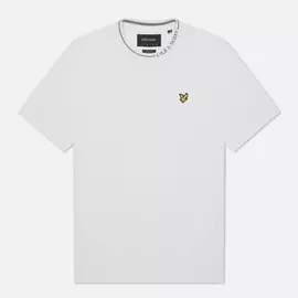 Мужская футболка Lyle &amp; Scott Branded Ringer, цвет белый, размер XS