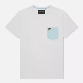 Мужская футболка Lyle &amp; Scott Contrast Pocket, цвет белый, размер XL