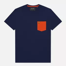 Мужская футболка Lyle &amp; Scott Contrast Pocket, цвет синий, размер L