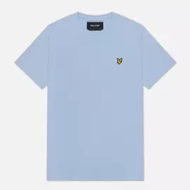Мужская футболка Lyle &amp; Scott Plain Crew Neck, цвет голубой, размер S