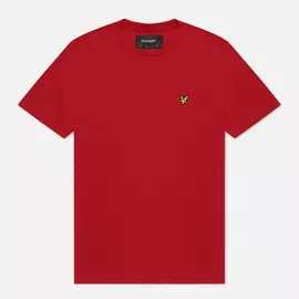 Мужская футболка Lyle &amp; Scott Plain Crew Neck, цвет красный, размер XL