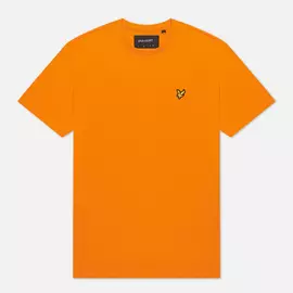 Мужская футболка Lyle &amp; Scott Plain Crew Neck, цвет оранжевый, размер XXXL