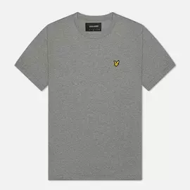 Мужская футболка Lyle &amp; Scott Plain Crew Neck, цвет серый, размер L
